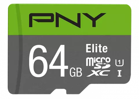 مموری کارت 64 گیگابایت PNY مدل Elite کلاس 10 استاندارد UHS-I U1 همراه با آداپتور