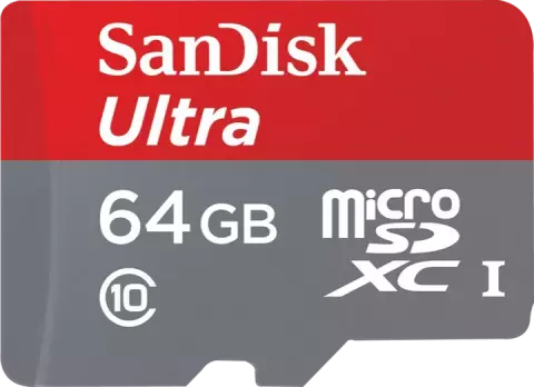 مموری کارت 64 گیگابایت Sandisk مدل Ultra کلاس 10 استاندارد UHS-I U1