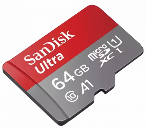 مموری کارت 64 گیگابایت Sandisk مدل Ultra کلاس 10 استاندارد UHS-I U1