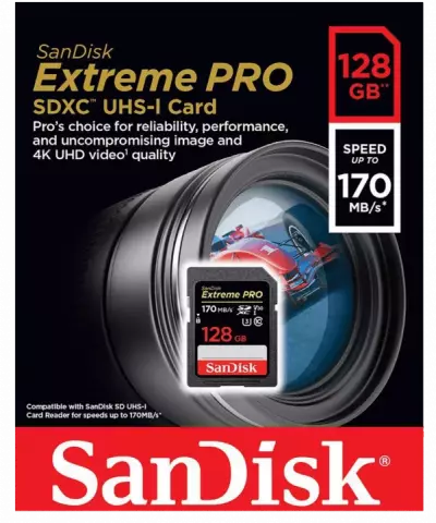 مموری کارت 128 گیگابایت Sandisk مدل  EXTREME PRO
