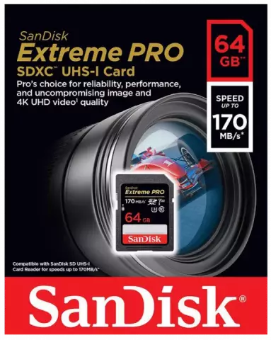 مموری کارت 64 گیگابایت Sandisk EXTREME PRO 