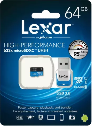 مموری کارت 64گیگابایت Lexar مدل 633X