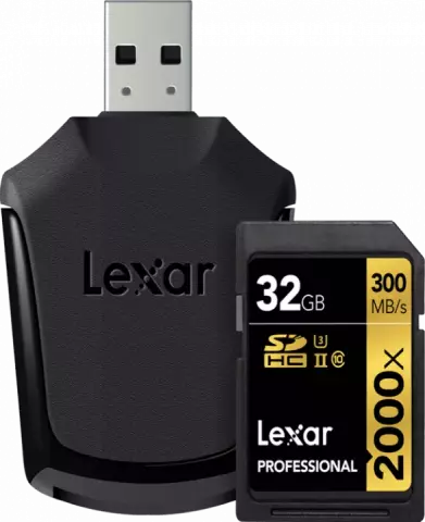 مموری کارت 32گیگابایت Lexar مدل PROFESSIONAL 2000X