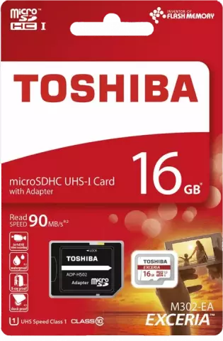 مموری کارت 16گیگابایت Toshiba مدل EXCERIA M302-EA THN-M302R0160EA