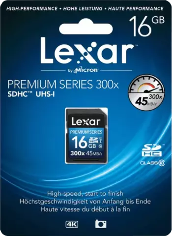 مموری کارت 16گیگابایت Lexar مدل PREMIUM 300X
