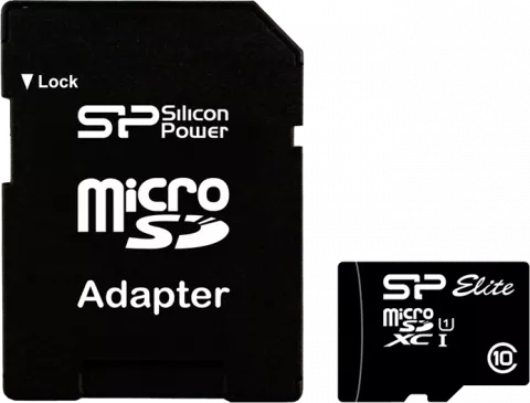 مموری کارت 64 گیگابایت Silicon Power مدل Elite کلاس 10 استاندارد UHS-I U1 همراه با آداپتور