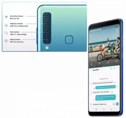 گوشی موبایل 128 گیگابایت Samsung مدل GALAXY A9