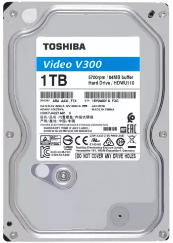 هارد اینترنال 1ترابایت Toshiba مدل Surveillance V300