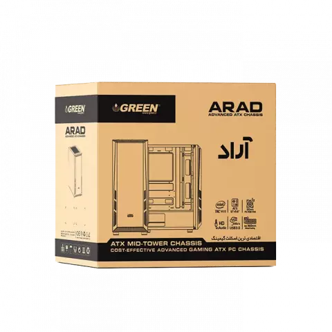 کیس گیمینگ Green مدل ARAD