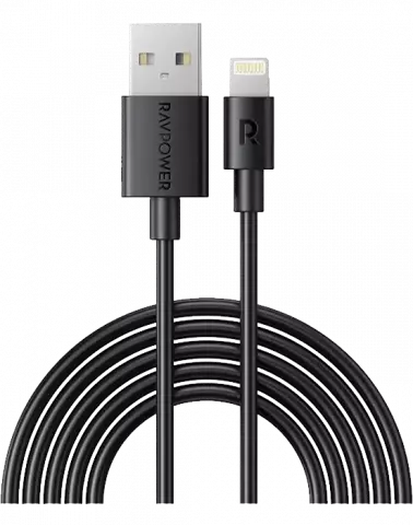RAVPOWER RP-CB1014 1M BLACK AVAJANG LIGHTNING CABLE