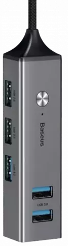 هاب 5 پورت BASEUS مدل CAHUB-C0G