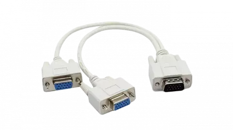 V-NET 1 TO 2 VGA WHITE ADAPTER