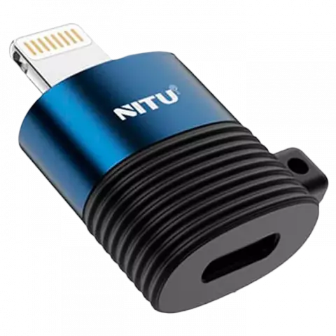NITU NT-CN14 TYPE-C TO LIGHTNING BLUE ASLI ADAPTER
