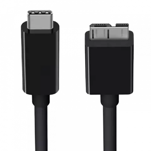 کابل هارد اکسترنال 0.6 متری USB Type-C به Micro B کی نت مدل K-CUBMC3006