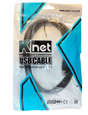 کابل هارد اکسترنال 0.6 متری USB Type-C به Micro B کی نت مدل K-CUBMC3006