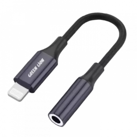 GREEN LION GNEALTG35MM GREY LIGHTENING TO 3.5MM AUDIO EARPHONE ADAPTER