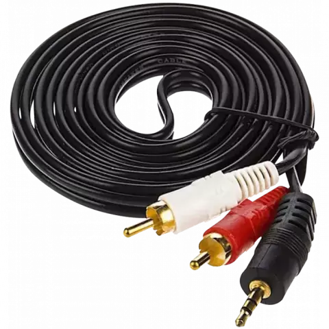 k-NET K-CS120015 AUDIO 1-2 1.5M BLACK CABLE