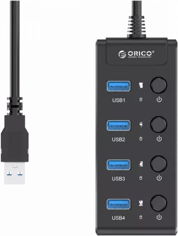 هاب 4 پورت ORICO مدل W9PH4-U3-BK