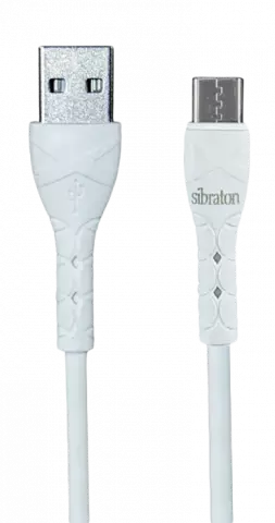 کابل شارژ 1.1 متری USB به Type-C سیبراتون مدل S207C