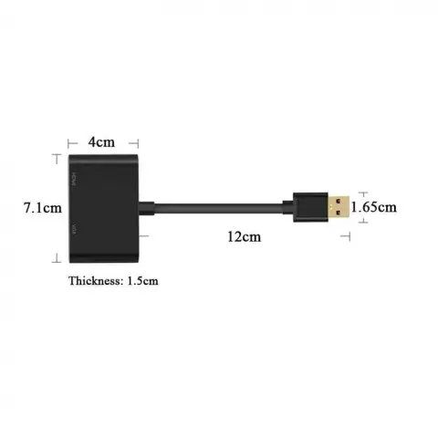 تبدیل VGA به HDMI با کابل صدا وی نت