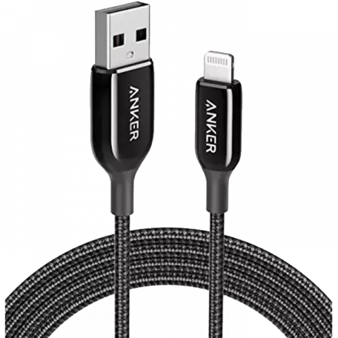 کابل شارژ 1.8 متری USB به Lightning انکر مدل PowerLine Plus III A8823