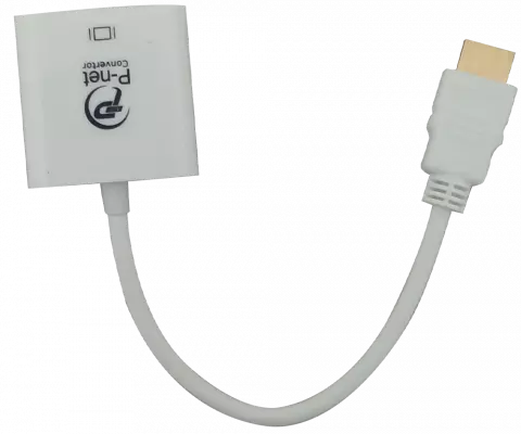 تبدیل HDMI به VGA پی نت به همراه کابل صدا و Micro USB