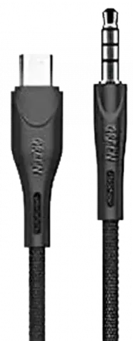 GREEN LION GNJTOTC 1.2M BLACK AUX TO TYPE-C CABLE
