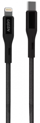 کابل شارژ 1.2 متری USB Type-C به Lightning گرین لاین مدل GNBCTCTLGBK