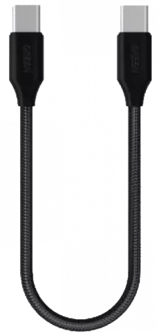 GREEN LION GN30CMCTC 30CM BLACK TYPE-C TO TYPE-C CABLE