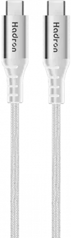 HADRON HTC-C-C02 100CM WHITE ASLI TYPE-C TO TYPE-C CABLE