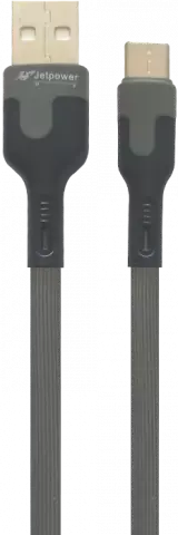 JETPOWER1M RUBER GREY TYPE-C CABLE