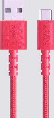 کالا Anker مدل POWERLINE SELECT+ A8022H91 0.9M RED ASLI TYPE-C CABLE