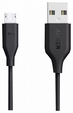 کالا Anker مدل POWERLINE A8133H12 1.8M BLACK ASLI MICRO USB CABLE