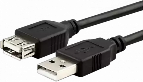 V-NET USB 2.0 AM TO AF 0.60CM BLACK EXTENSION CABLE