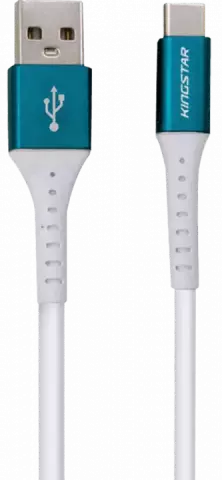 KINGSTAR K65 C 120CM WHITE/BLUE MATIN TYPE-C CABLE