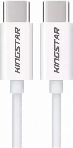 KINGSTAR K251C 120CM WHITE MATIN TYPE-C TO TYPE-C CABLE