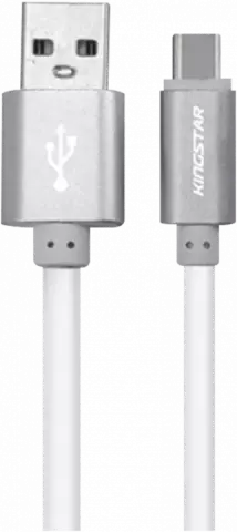 KINGSTAR K71 C 120CM WHITE/SILVER MATIN TYPE-C CABLE