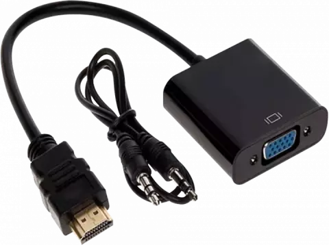 کابل تبدیل HDMI به VGA شارک همراه با کابل AUX