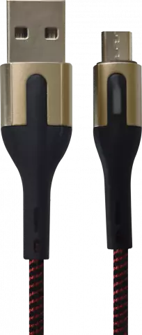 JETPOWER 1M BLACK/RED ANDROID CABLEچراغ دار