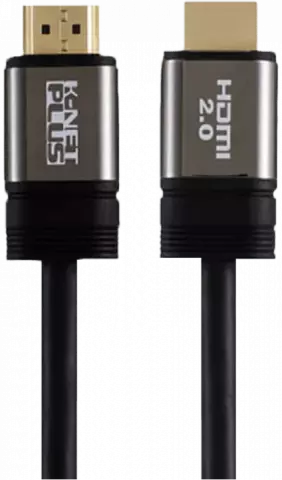 K-NET PLUS HDMI 2.0 4K KP-HC150 0.7M BLACK HDMI CABLE