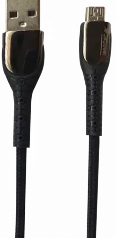 JETPOWER 1M BLACK ANDROID CABLE نخی چراغ دار