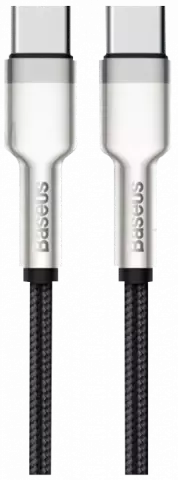 BASEUS CAFULE CATLJK-A01 1M SILVER TYPE-C TO TYPE-C CABLE