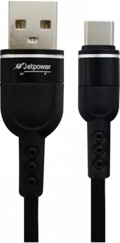 JETPOWER 1M LEATHER BLACK TYPE-C CABLE