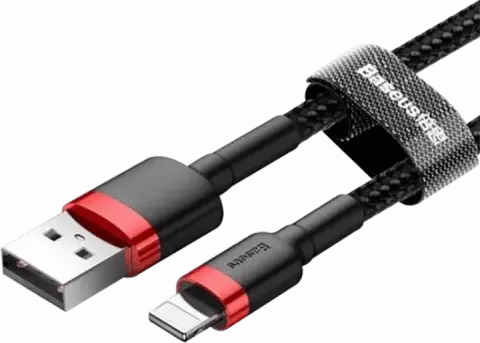 کابل شارژ 1 متری USB به LIGHTNING باسئوس مدل CAFULE