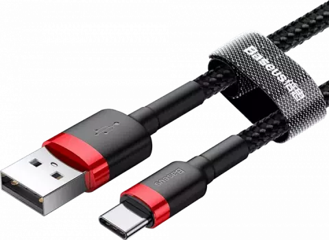 کابل شارژ 1 متری USB به TYPE-C باسئوس مدل CAFULE