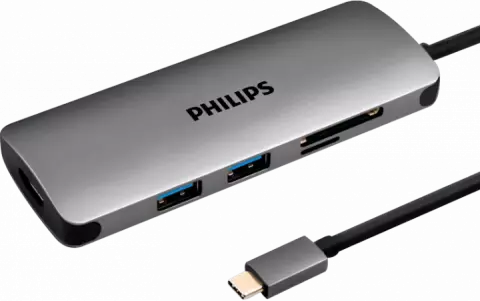 تبدیل USB TYPE-C به PHILIPS HDMI-USB3.0-CARDREADER مدل SWR1608C/93