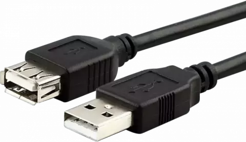 K-NET USB 2.0 AM TO AF K-UC505 3M BLACK EXTENSION CABLE افزایش طول