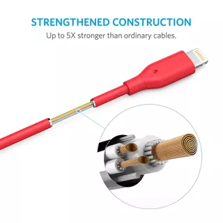 کابل شارژ 0.9 متری USB به ANKER LIGHTNING مدل A8432