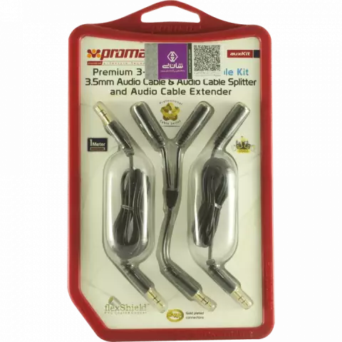 AUX KIT PROMATE CABLES BLACK