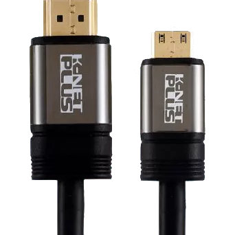 HDMI TO MINI HDMI 2.0 4K 1.8M BLACK CABLE K-NET PLUS